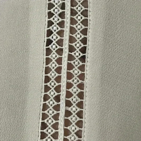 Jack By Bb Dakota Size S Ivory Cream Long Sleeve Tunic Blouse Capsule Minimalist - Picture 8 of 9